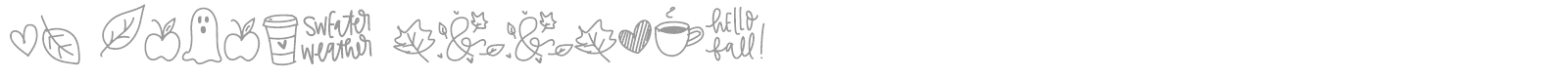 FB Autumn Doodles font preview