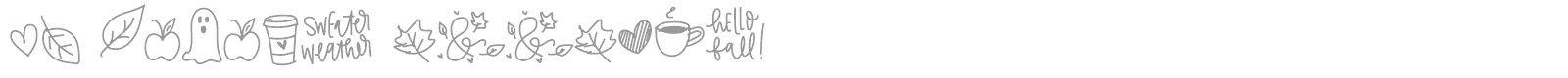FB Autumn Doodles font preview