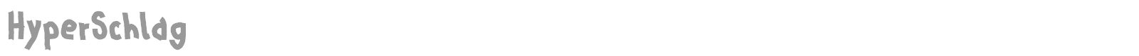 Hyper Schlag font preview