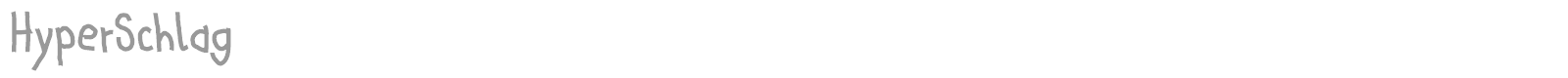 Hyper Schlag font preview