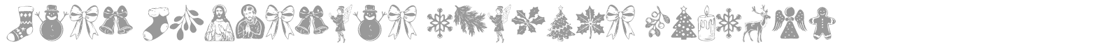 Last Christmas Symbols font preview