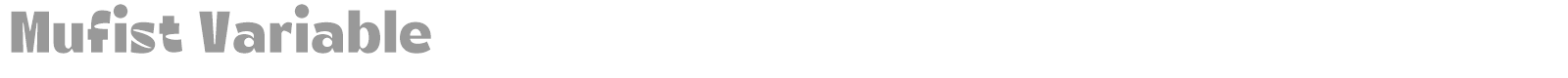 Mufist font preview