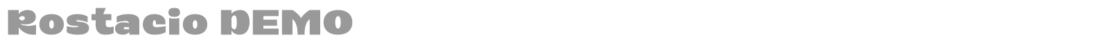 Rostacio font preview