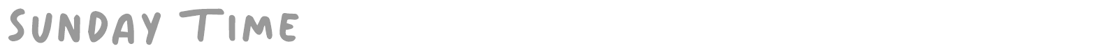 Sunday Time font preview