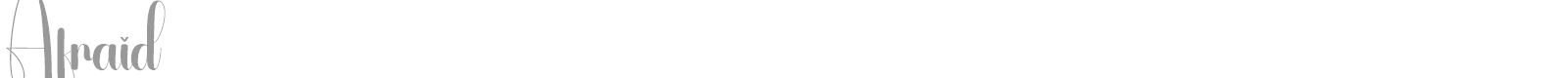 Afraid font preview