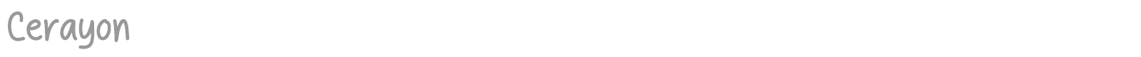 Cerayon font preview