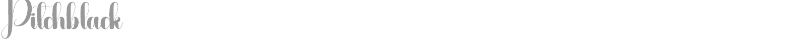 Pitchblack font preview