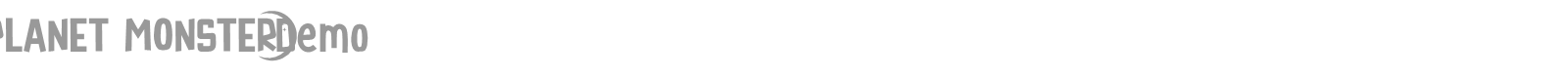 Planet Monster font preview