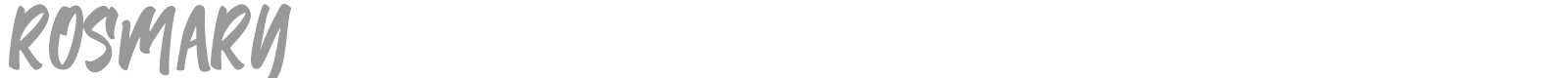 Rosmary font preview