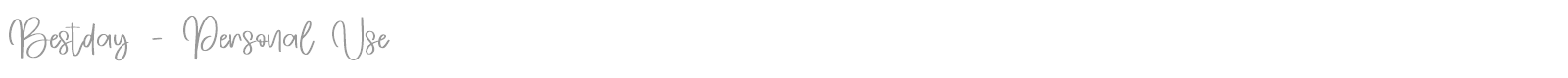 Bestday font preview