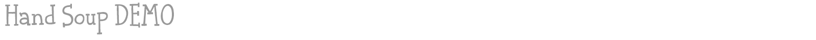 Hand Soup font preview