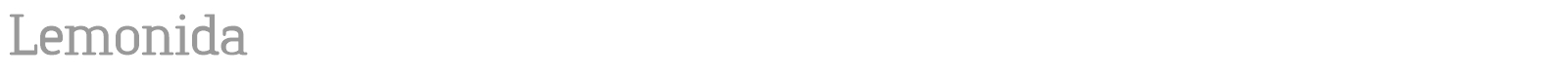 Lemonida font preview