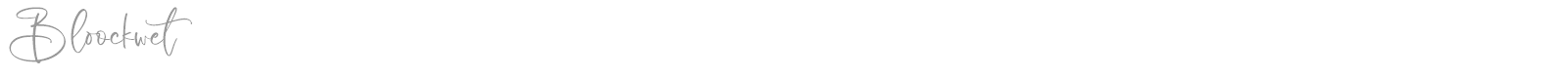 Bloockwet font preview