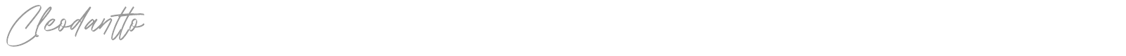 Cleodantto font preview