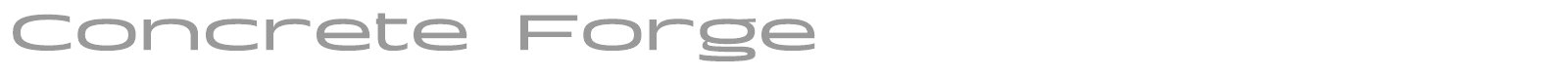 Concrete Forge font preview