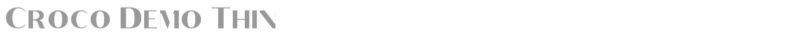 Croco font preview