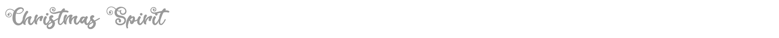 Christmas Spirit font preview