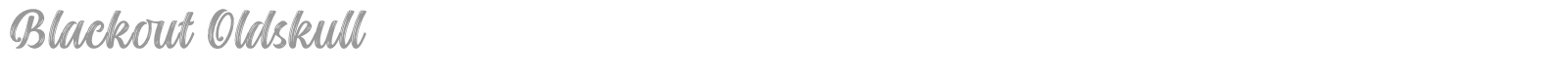Blackout Oldskull font preview