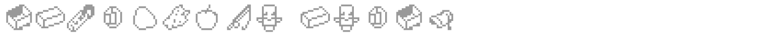 Minecraft Items font preview