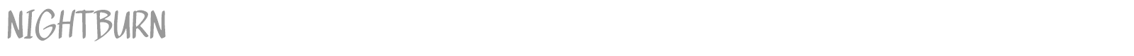 Nightburn font preview