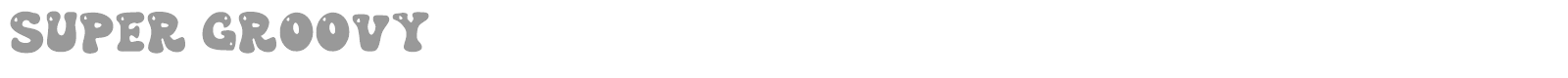 Super Groovy font preview