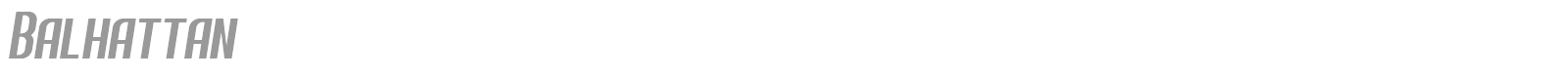 Balhattan font preview