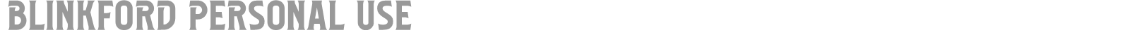 Blinkford font preview