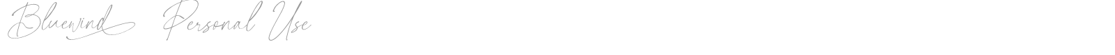 Bluewind font preview