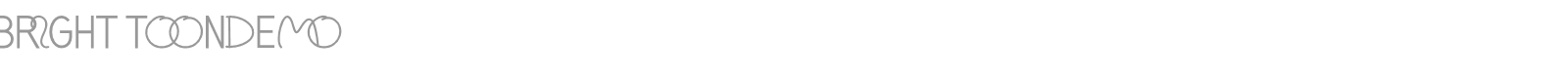 Bright Toon font preview