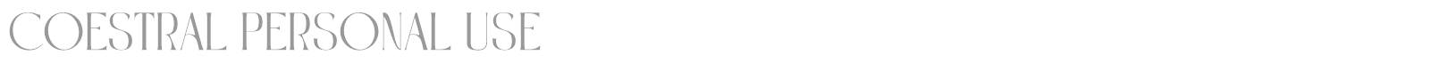 Coestral font preview