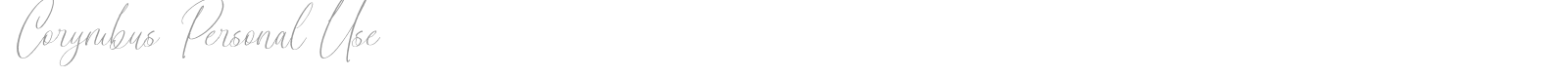 Corymbus font preview