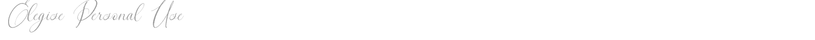 Elegise font preview