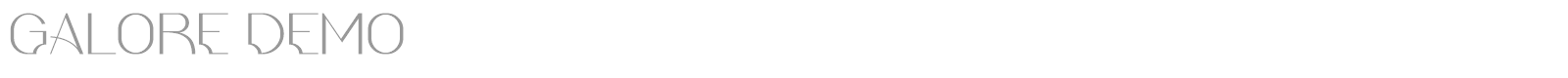 Galore font preview