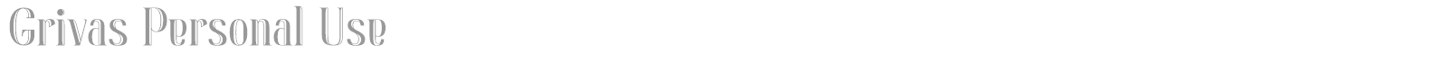 Grivas font preview