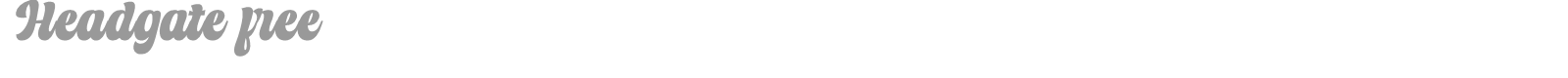 Headgate font preview