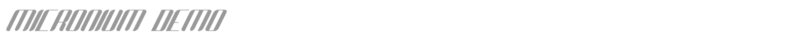 Micronium font preview