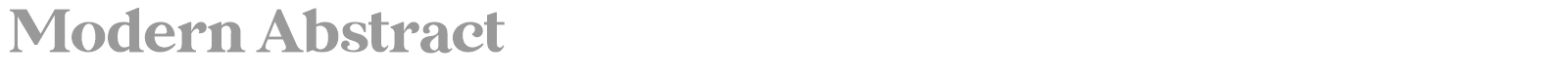 Modern Abstract font preview