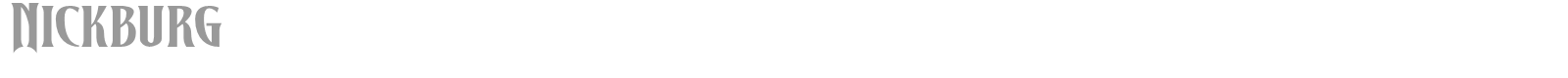 Nickburg font preview