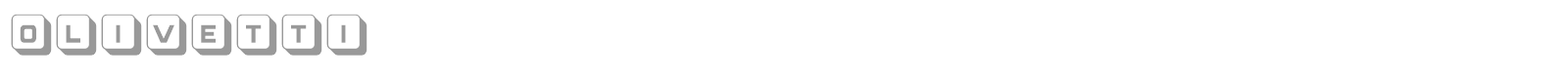 Olivetti font preview