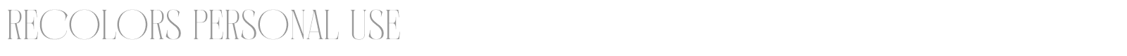 Recolors font preview