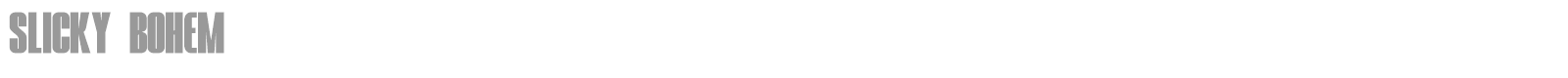 Slicky Bohem font preview