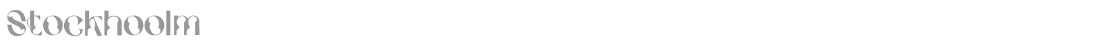 Stockhoolm font preview