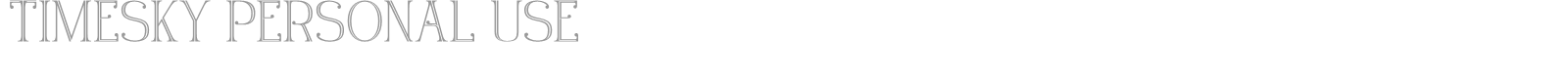Timesky font preview