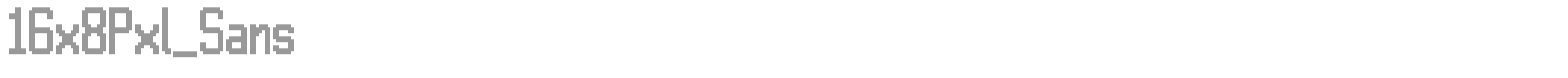 16x8Pxl font preview