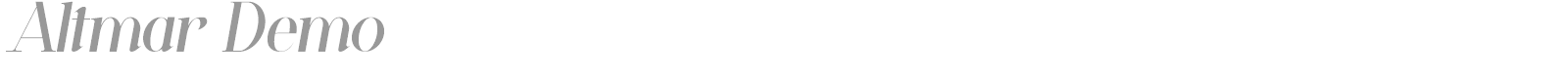 Altmar font preview