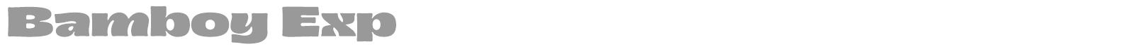 Bamboy font preview