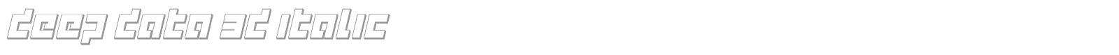 Deep Data font preview