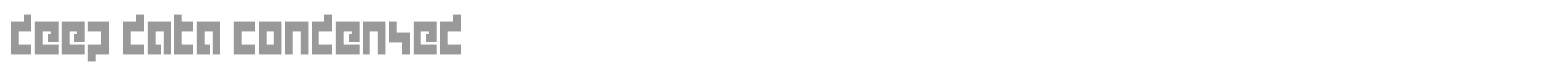 Deep Data font preview