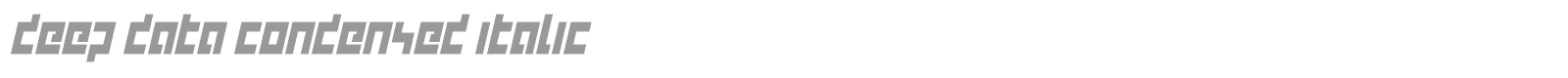 Deep Data font preview