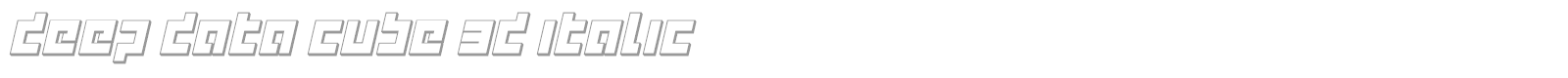 Deep Data font preview